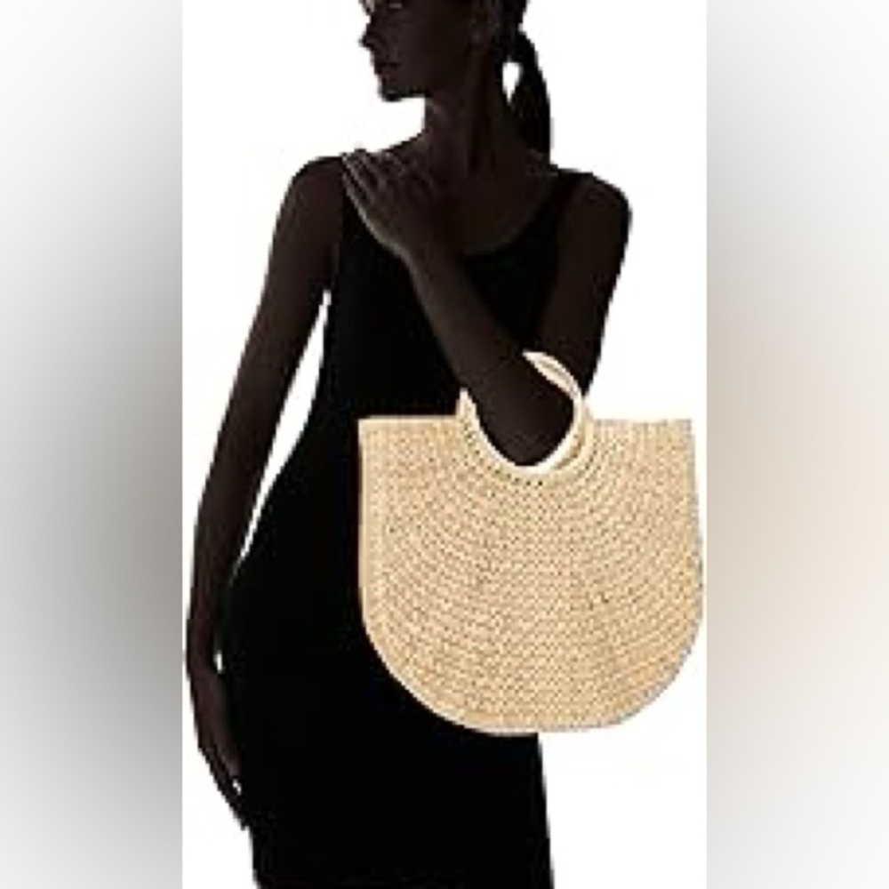 Jileen Top Handle Straw Bag - Picture 8 of 8